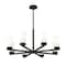 Z-Lite Danica 8 Light Chandelier, 31.5in. W x 15.25in. H, Matte Black 3044-8MB - alternate 2